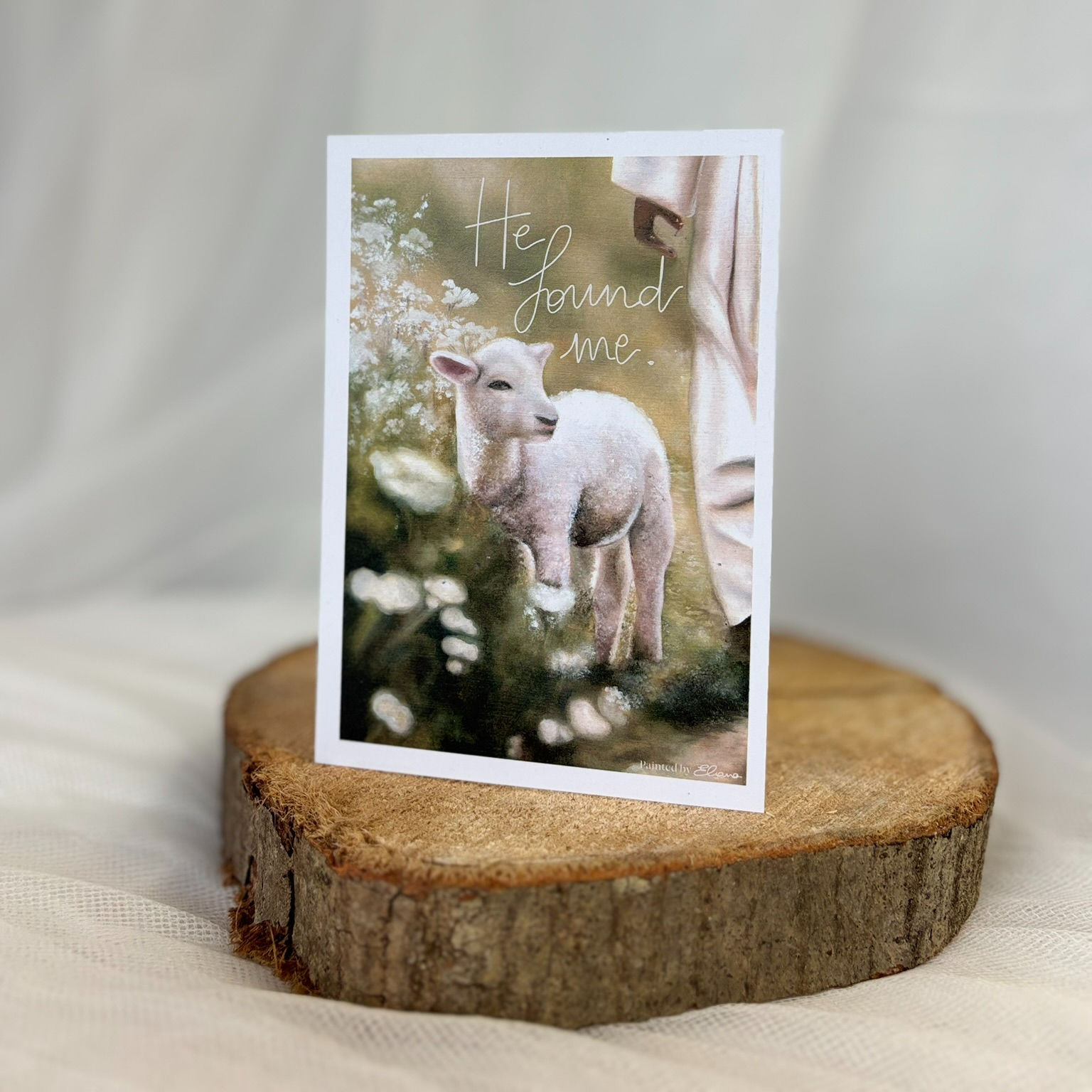'He Found Me' A6 postcard
