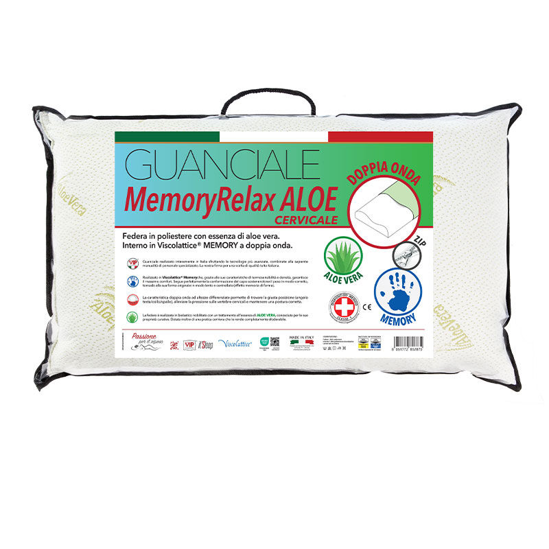 Guanciale-memory-relax-aloe-sagoma-cervicale