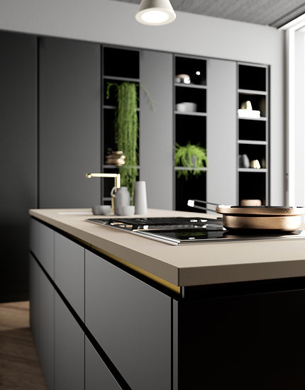HIMACS Kitchen 20mm worktop Chic Concrete Close Up.jpg