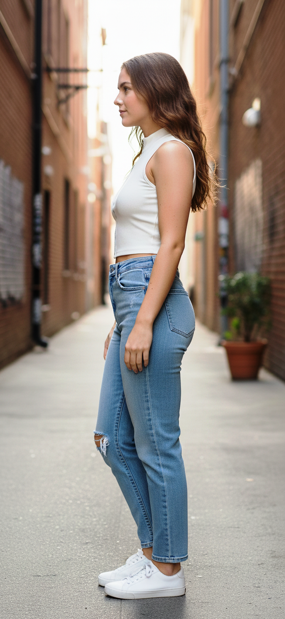 Thumbnail: Off white Zipper Crop Top for women