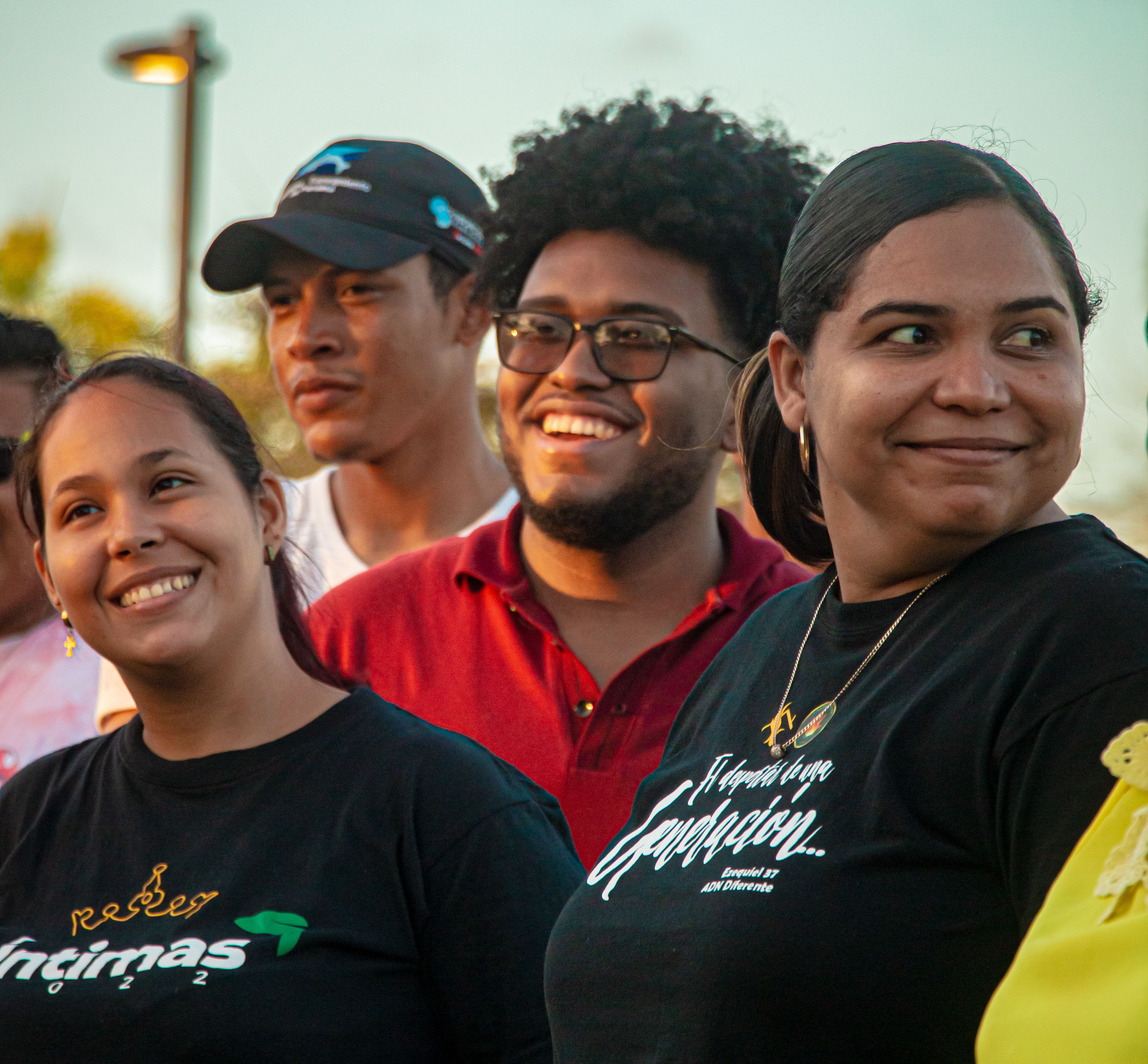 People from different races smiling