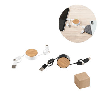 câble rétractable personnalisable - Régie + - objet publicitaire - goodies - communication - logo 