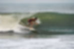 Surfing at Mandrem beach