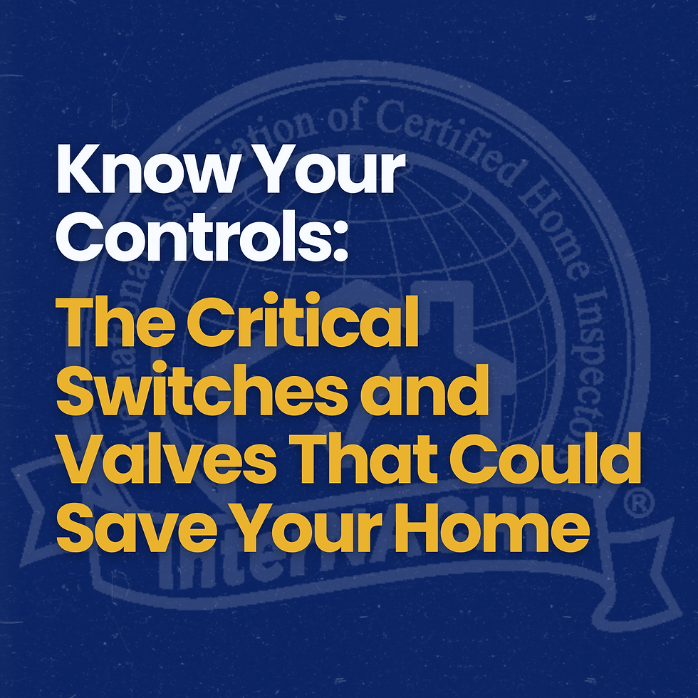 Know Your Controls: The Critical Switches and Valves That Could Save Your Home
