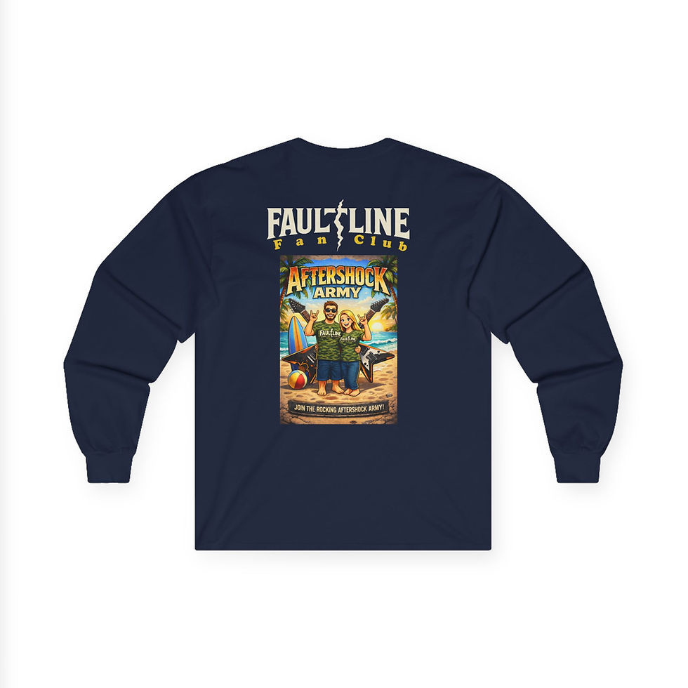 Thumbnail: Faultline Aftershock Army Long Sleeve Tee w/QR Code