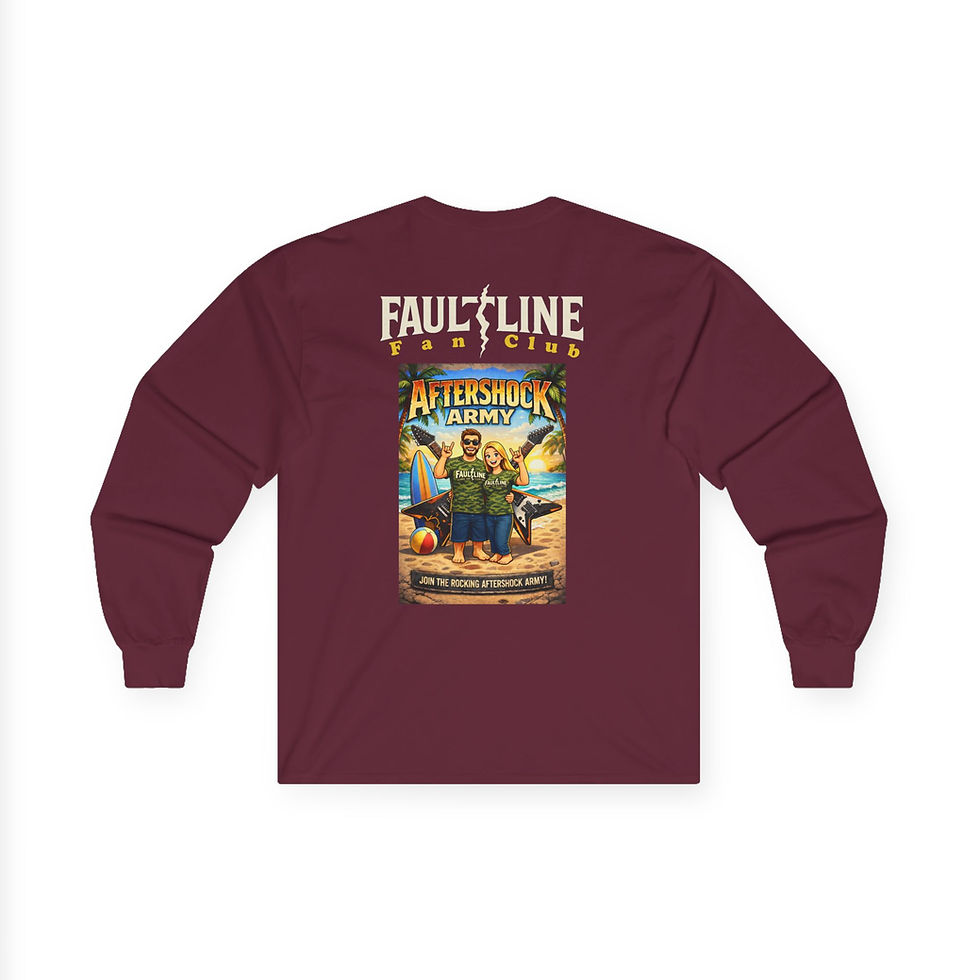 Thumbnail: Faultline Aftershock Army Long Sleeve Tee w/QR Code