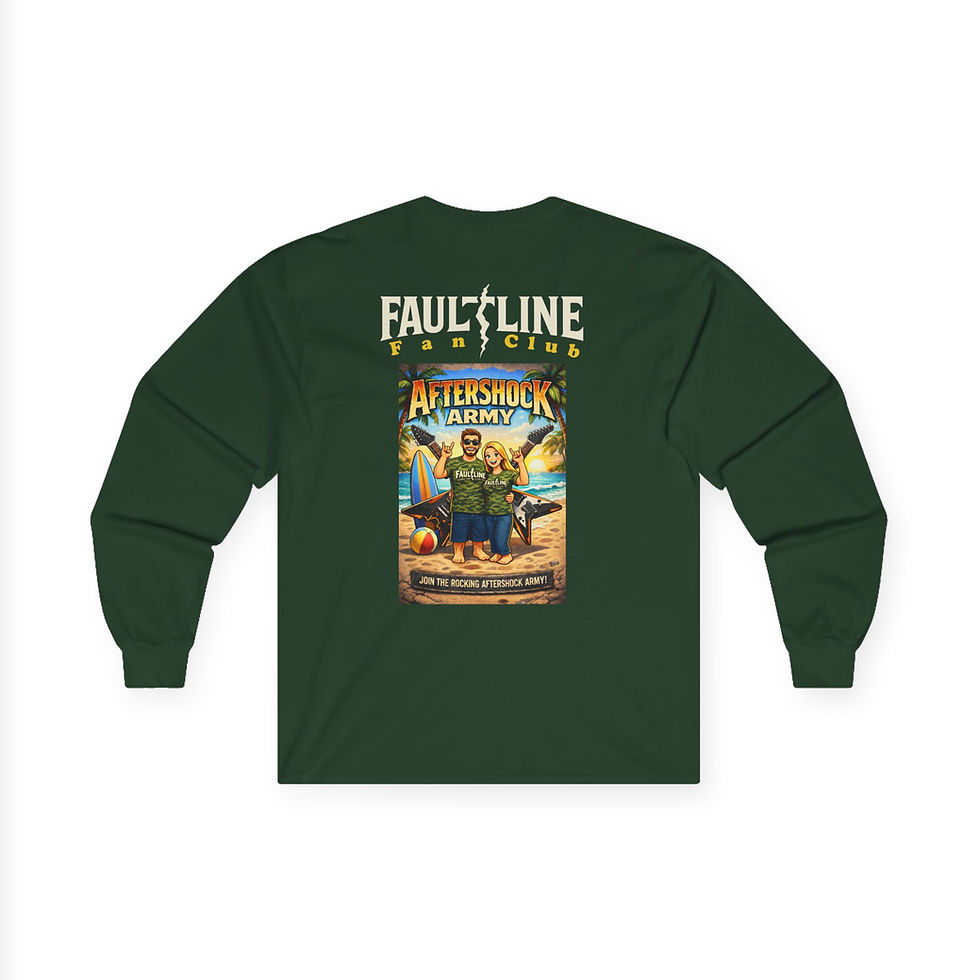 Thumbnail: Faultline Aftershock Army Long Sleeve Tee w/QR Code