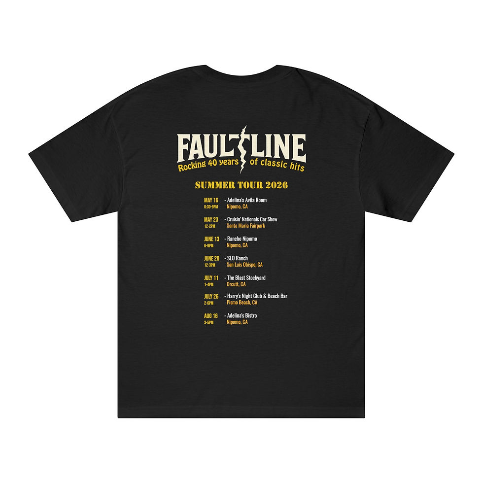 Thumbnail: Faultline 2026 Summer Tour Tee w/QR Code