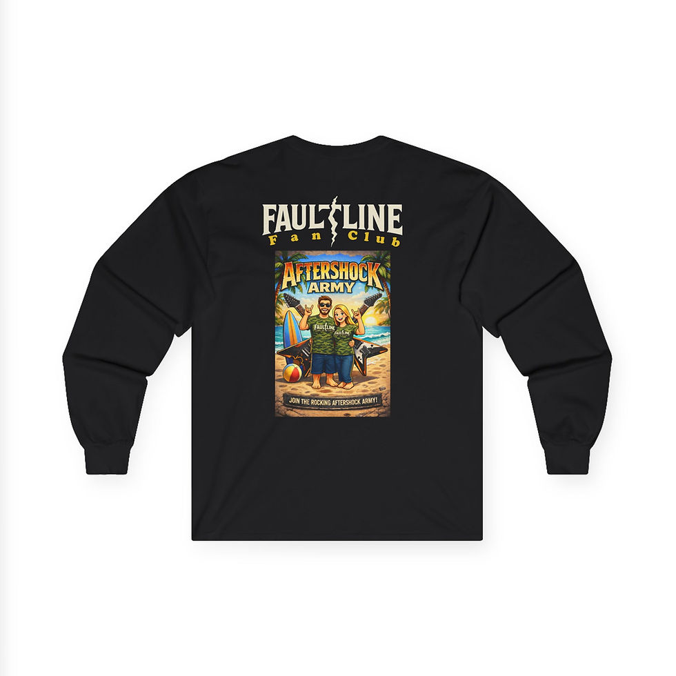 Thumbnail: Faultline Aftershock Army Long Sleeve Tee w/QR Code