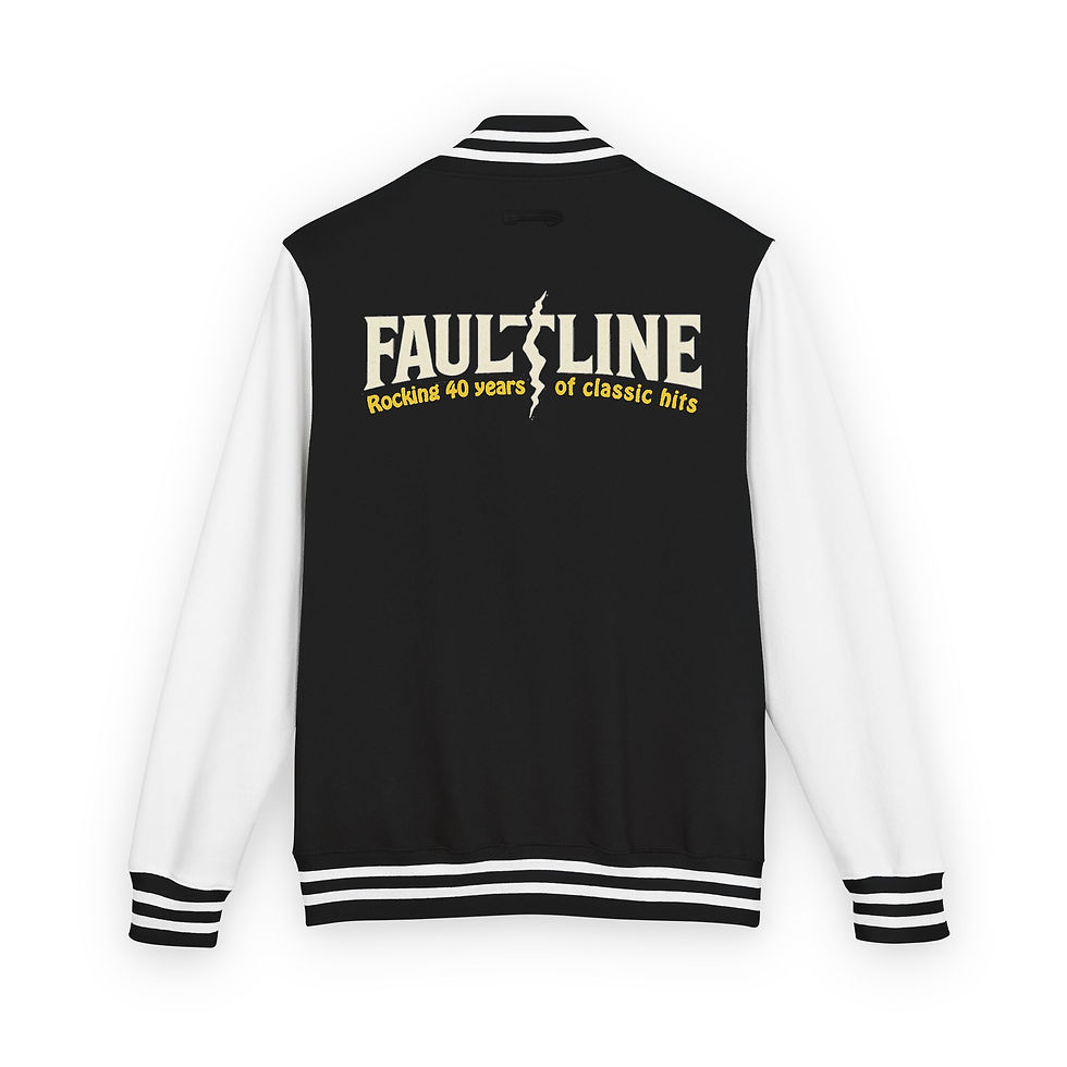 Thumbnail: Fault Line Letterman Jacket — Retro Rock Varsity Jacket