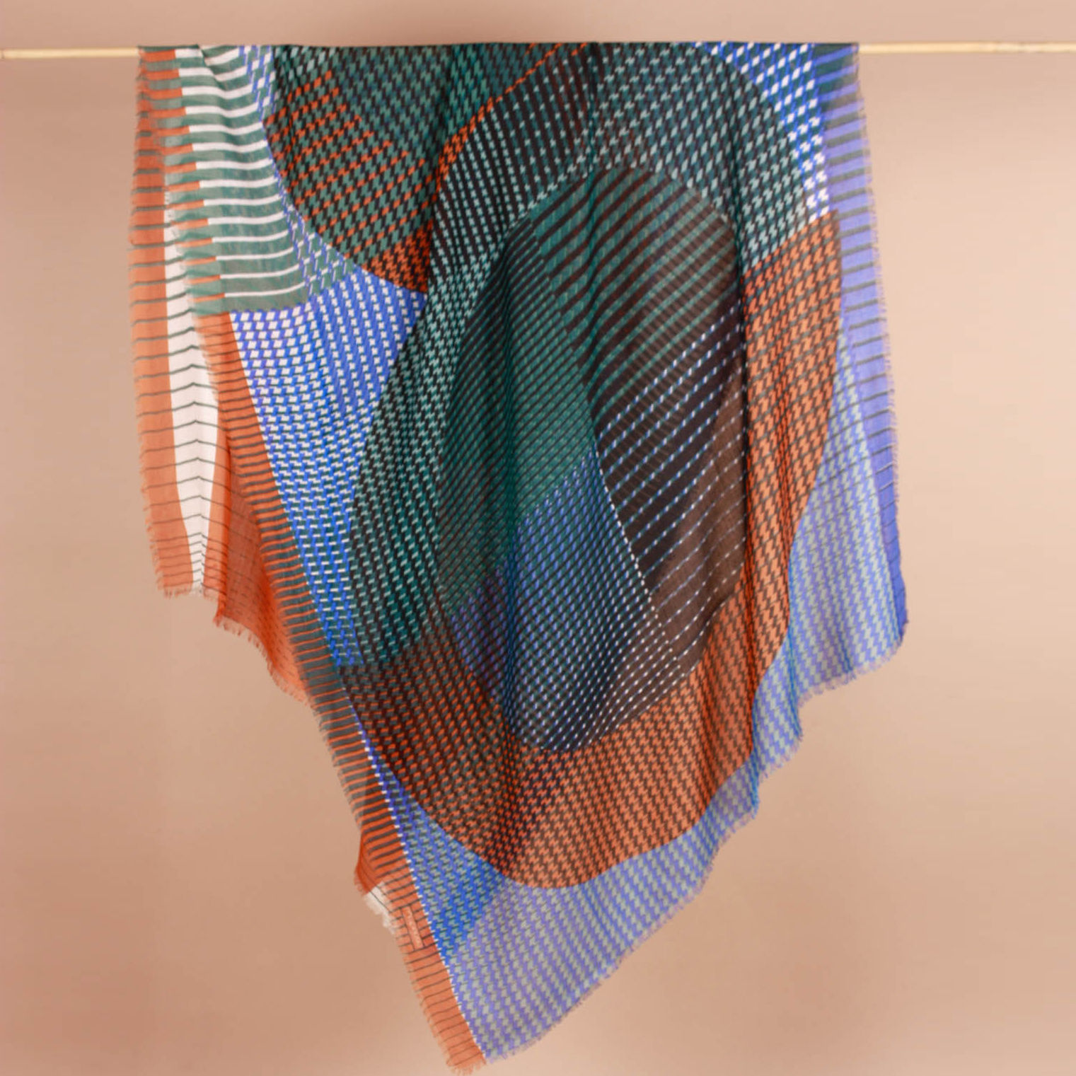 Foulard Totem bleu - Ma Poésie