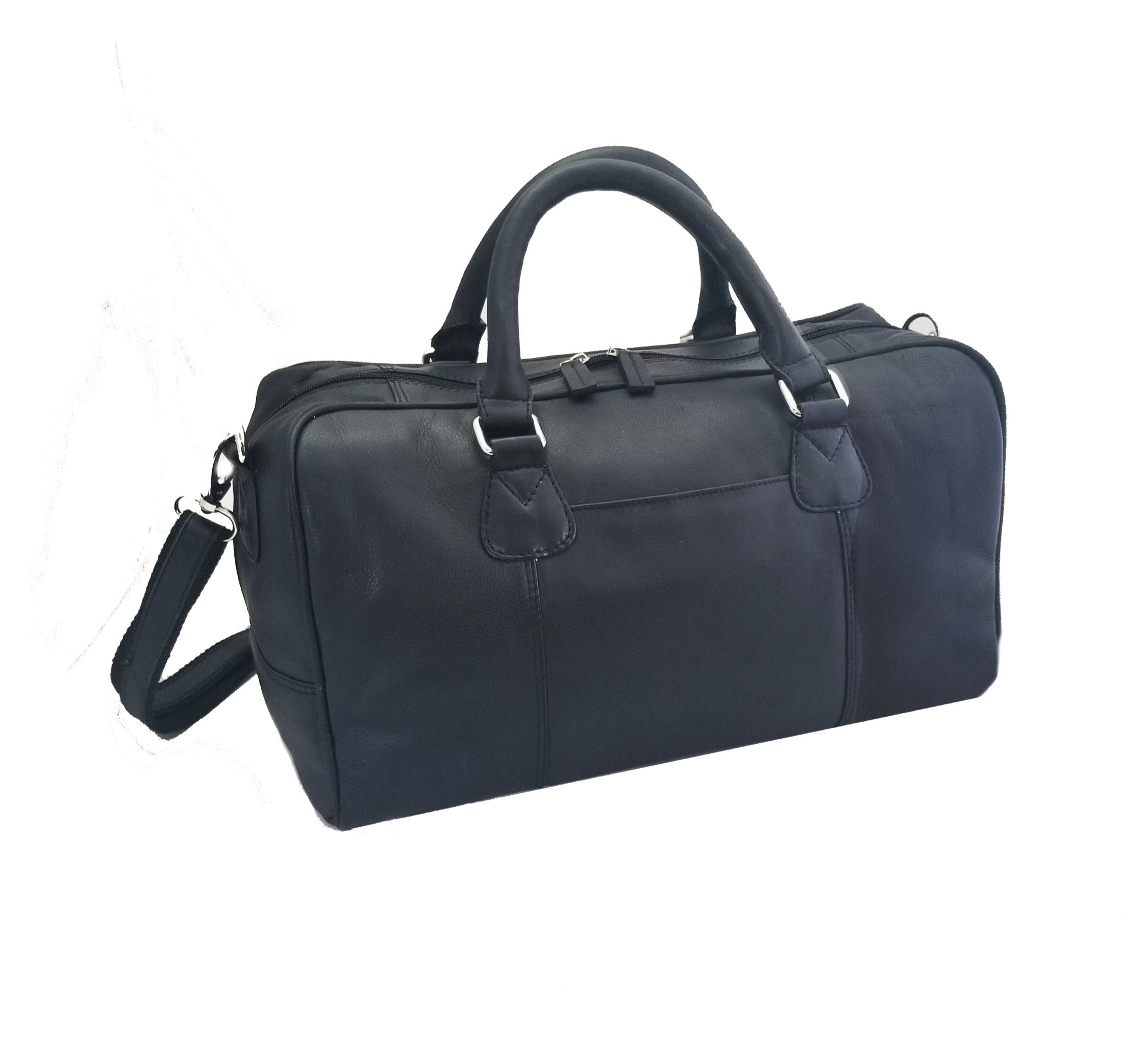 Leather soft grain cowhide small duffel
