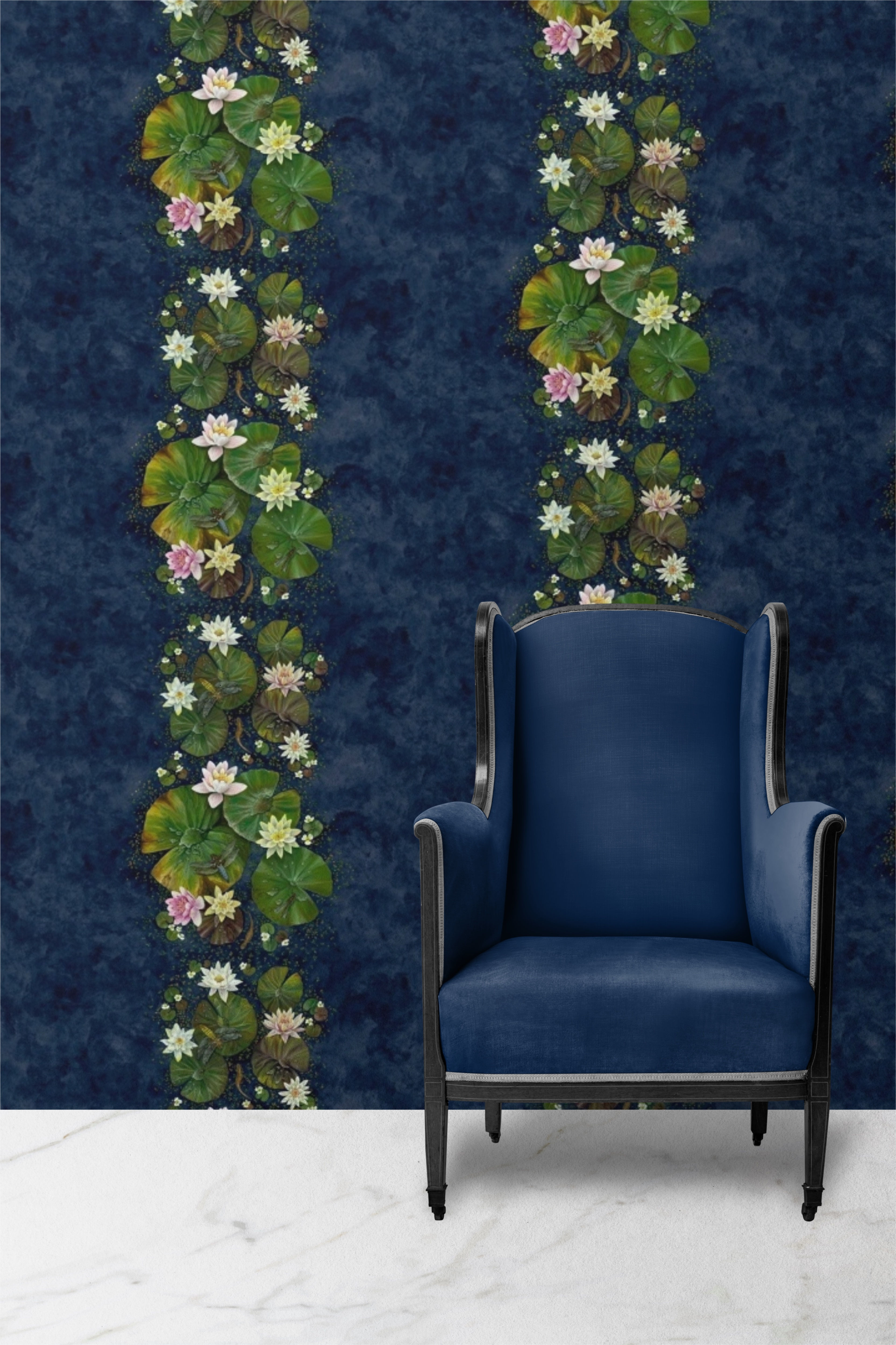 WALLCOVERING. Ponderlings, Serene Navy