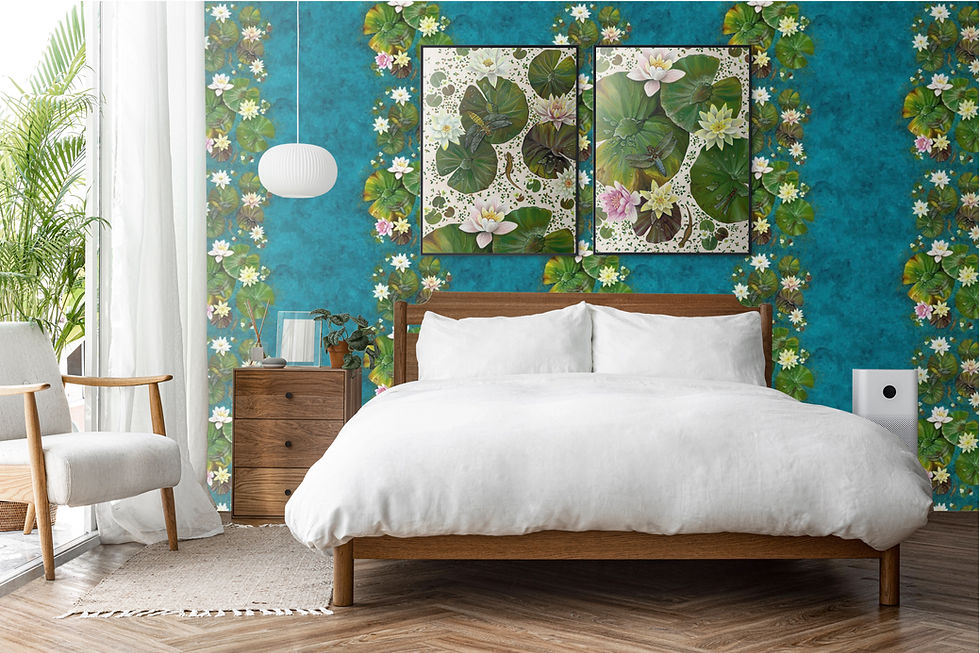 Thumbnail: WALLCOVERING Ponderlings, Blissful Blue
