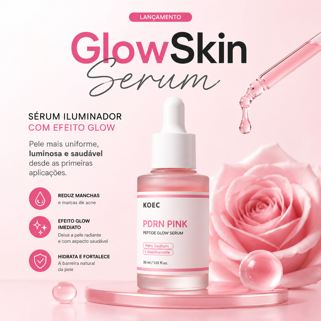 GlowSkin Sérum Iluminador com Efeito Glow.