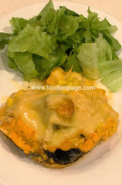 Portobello mushrooms & chicken bake!