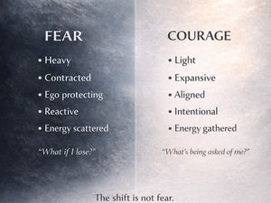 Fear vs. Courage: Same Fear, Different Relationship we