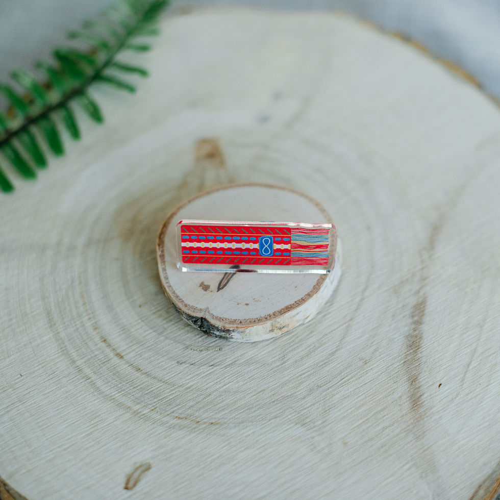 Thumbnail: Acrylic Métis Sash Pin