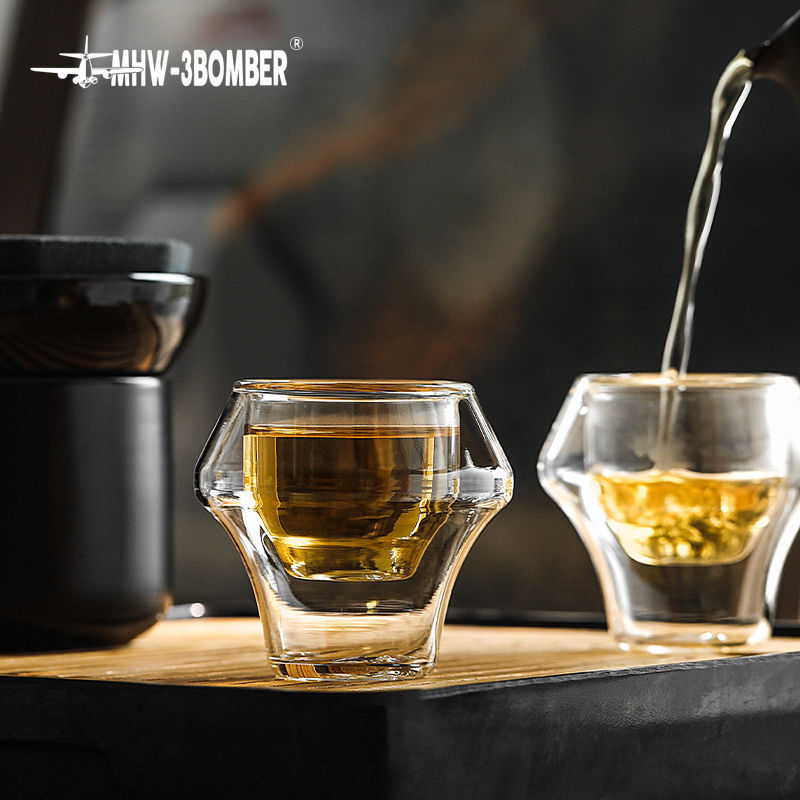 Thumbnail: Nighten Double Wall Glass Espresso Cup - 60ml