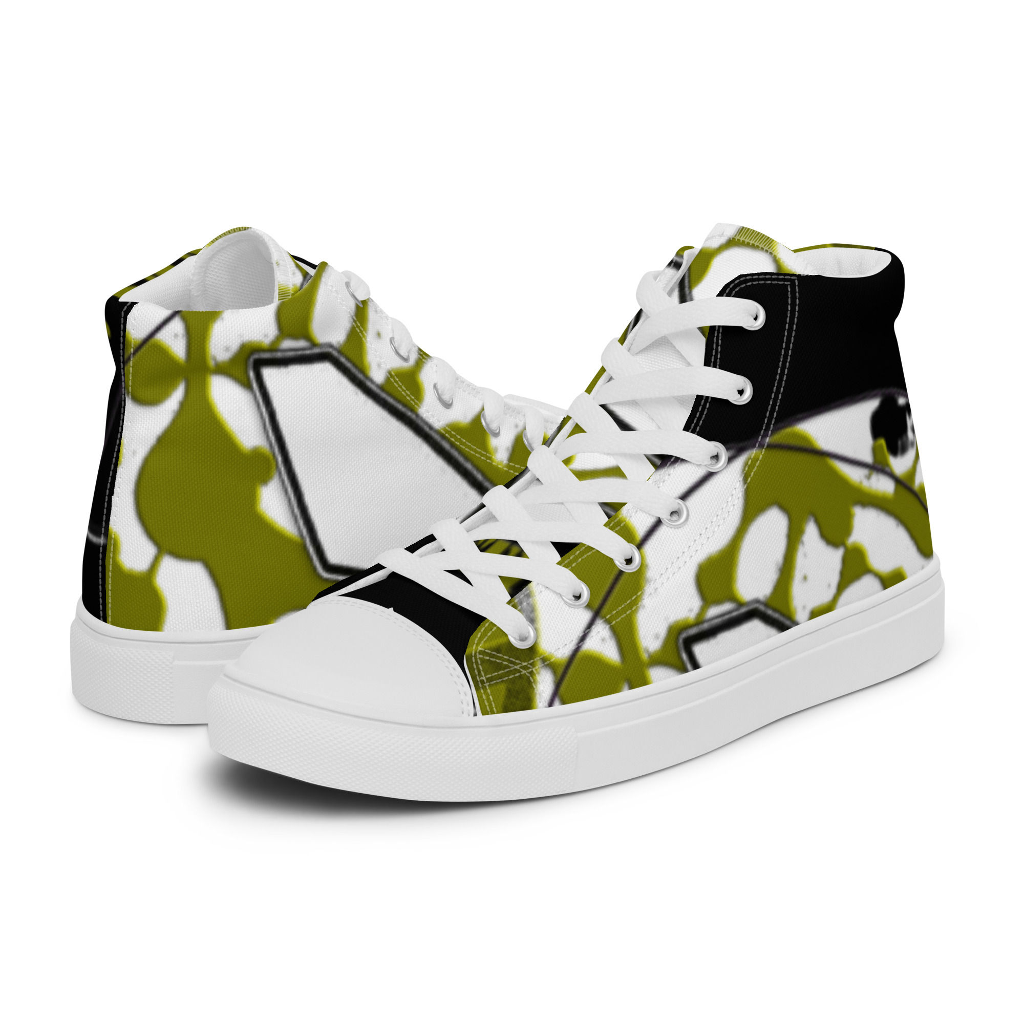 Men’s high top canvas shoes