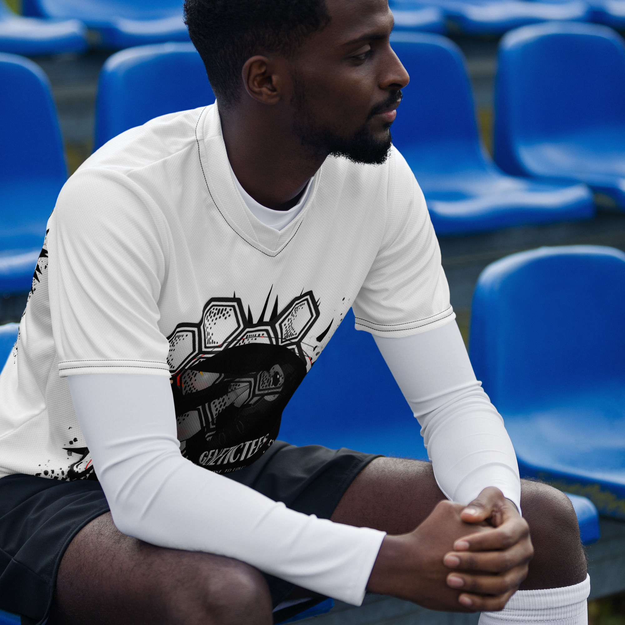 Recycled unisex sports jersey