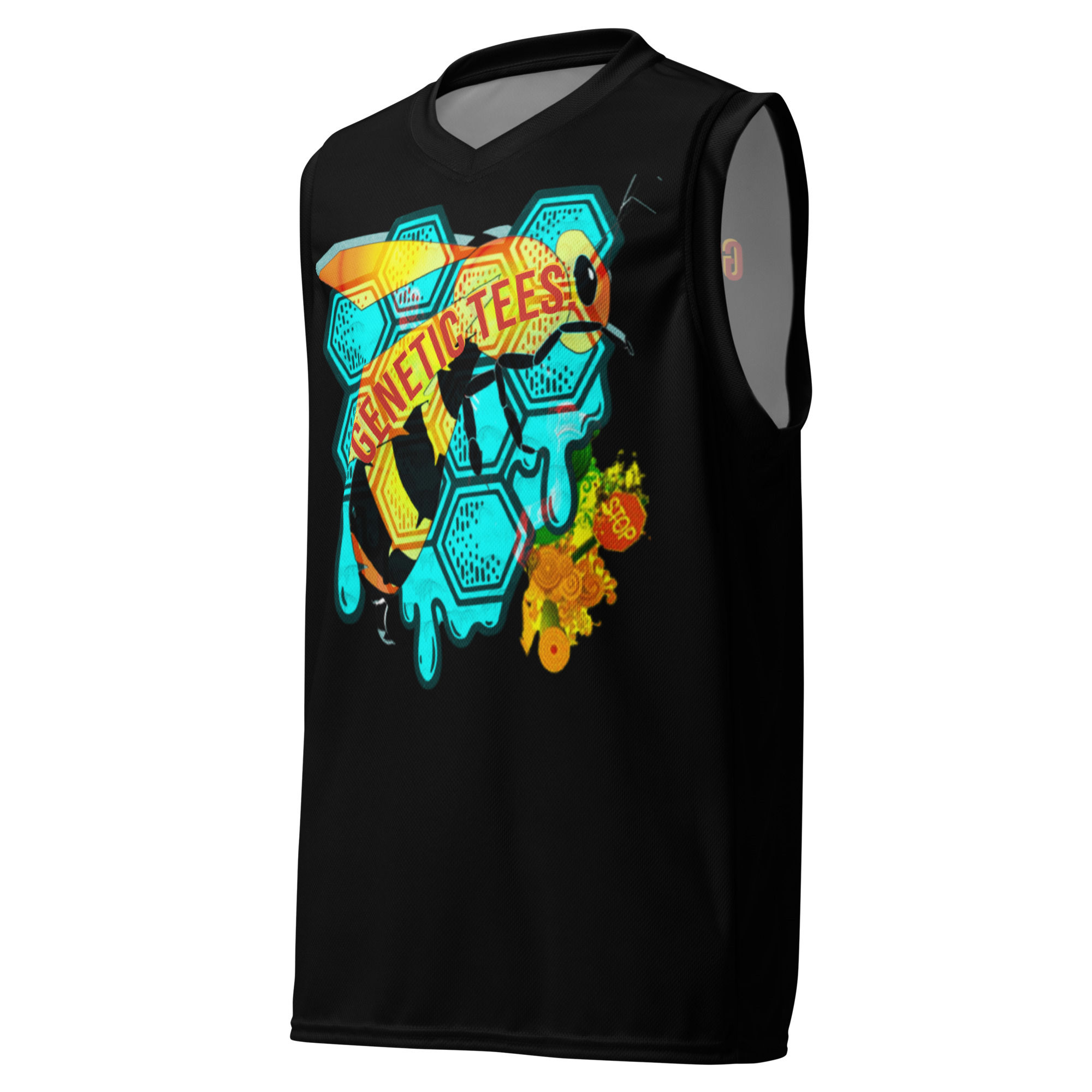 Recycled unisex basketball jersey