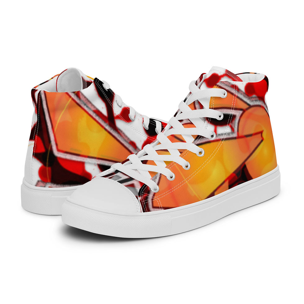 Women’s high top canvas shoes
