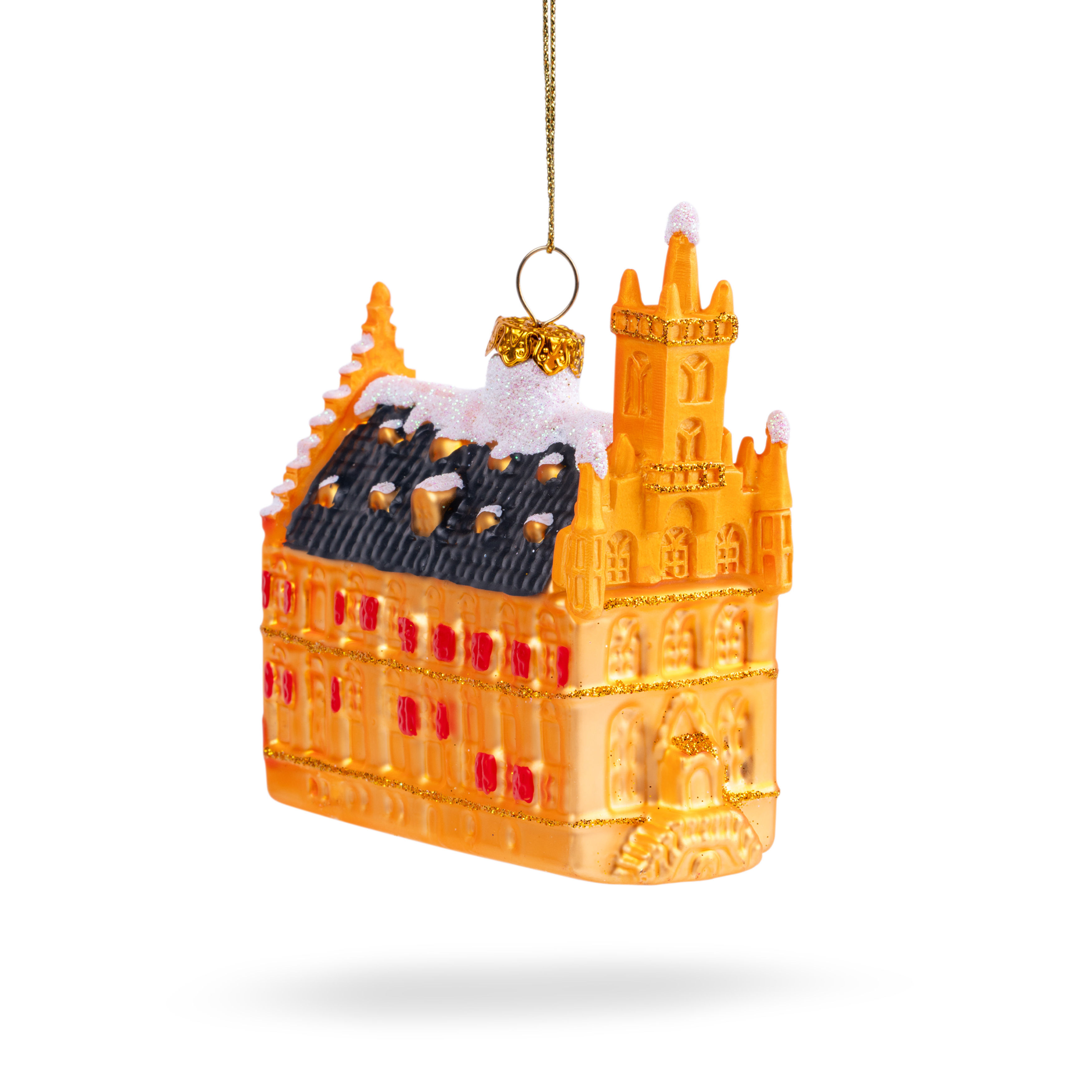 Kerstbal Gouda stadhuis goud