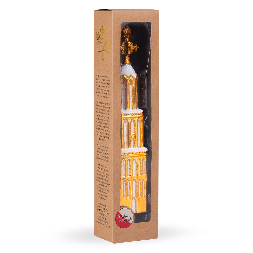 Thumbnail: De Domtoren piek Sint-Maarten goud