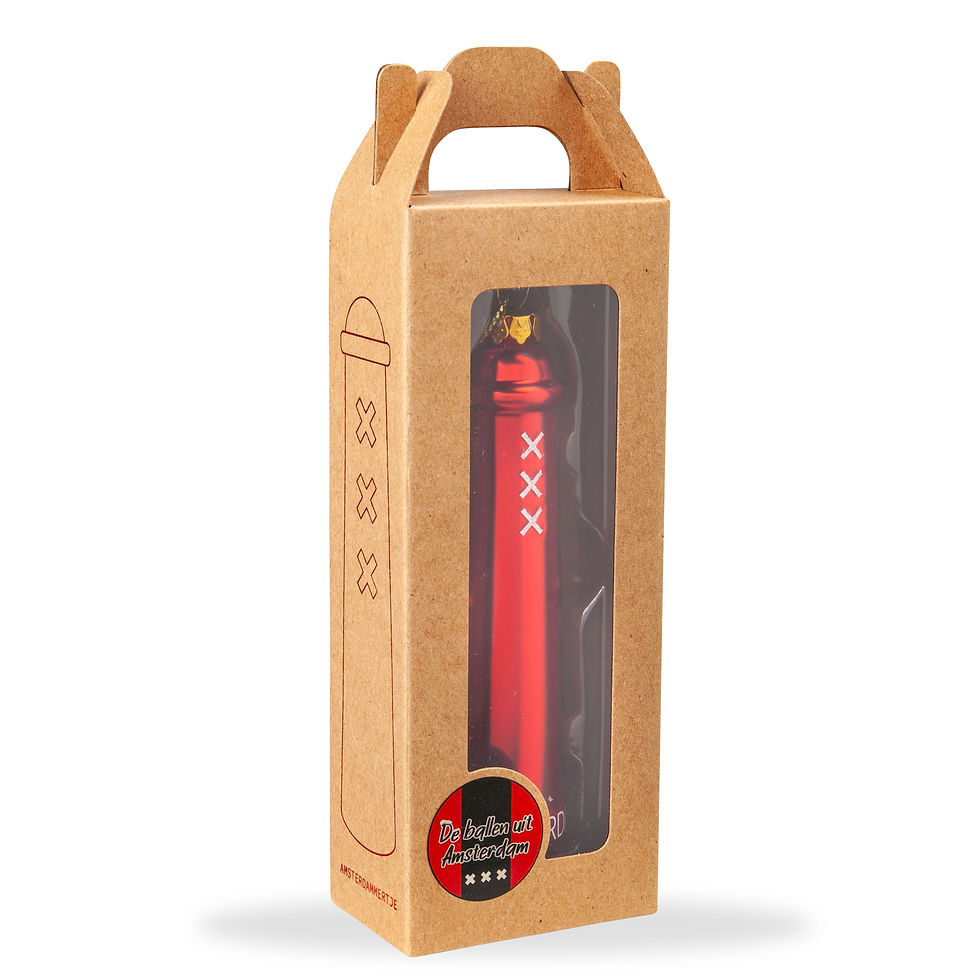 Thumbnail: Kerstbal Amsterdammertje rood