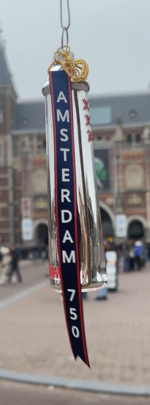 Thumbnail: Vaandel Amsterdam 750 jaar blauw - LET OP:  ALLEEN VAANDEL 