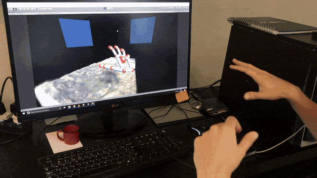 Testes para holograma interativo