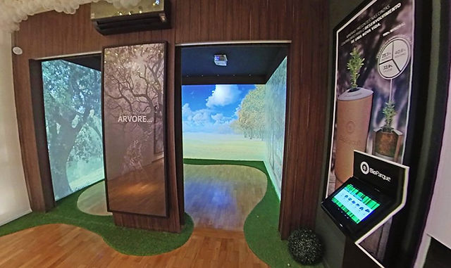 Sala imersiva para o BioParque