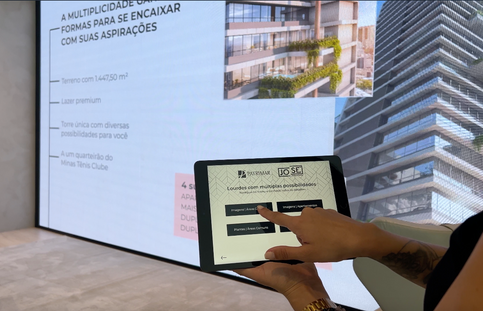 Tablet com led interativo