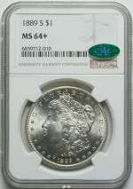 1889-S Morgan Silver Dollar CAC