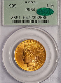 1909 $10 Indian Head eagle PR64