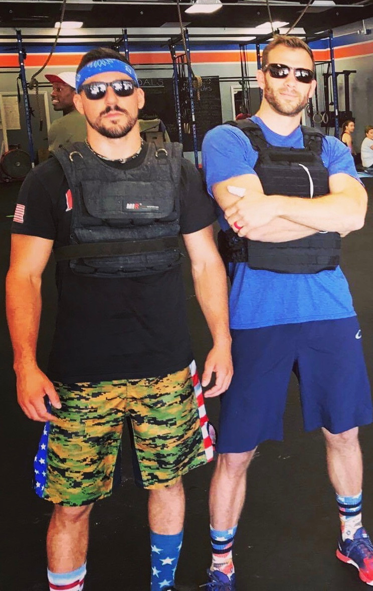 Coach Matt Irwin participating in Murph