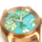 Miniature : Vue de face de la montre homme Van Gogh, peinture post-impressionniste Amandier reproduite au cadran