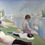 Miniature : George Seurat : Une baignade à Asnières