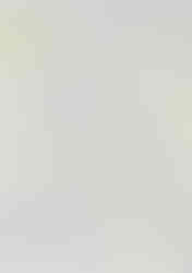 Karolina Duchnowska painting, Dawn, 2023. Abstract composition featuring interconnected, rounded white and pale yellow forms with a large yellow orb suggesting the sun, all set against a textured raw cotton canvas with small bright spots. In size: 80x60 cm.