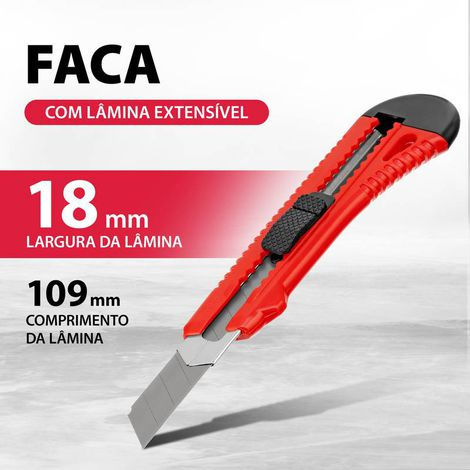 Miniatura: Estilete 18mm Lamina Retratil