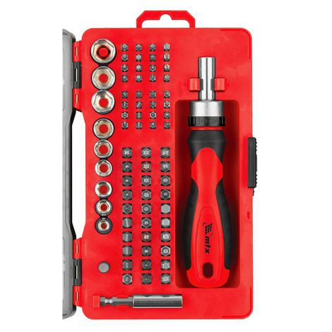 MTX Jogo Universal Com Bits e Soquetes 78pçs | Cia do Parafuso