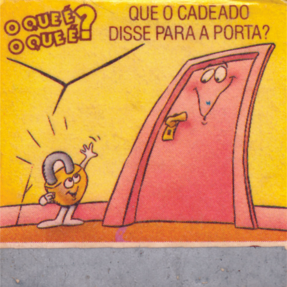 24 - QUE O CADEADO DISSE PARA A PORTA?
