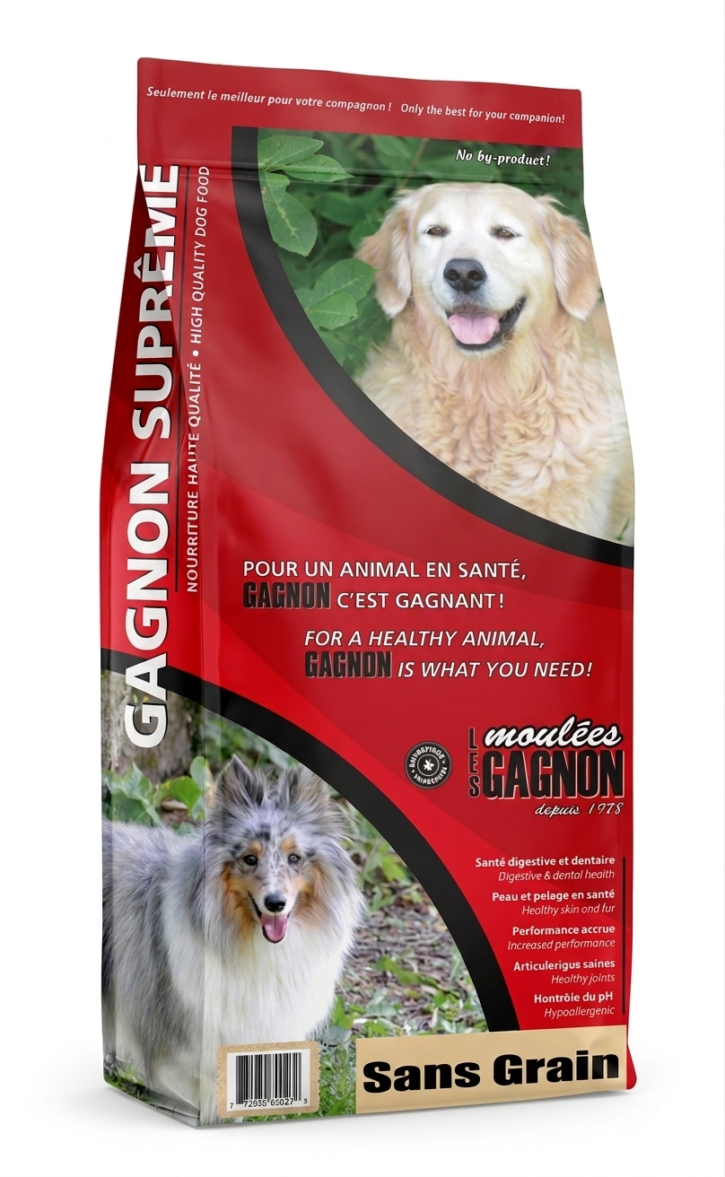 Les Moulées Gagnon Nourriture Pour Chien Sans Grains Poulet