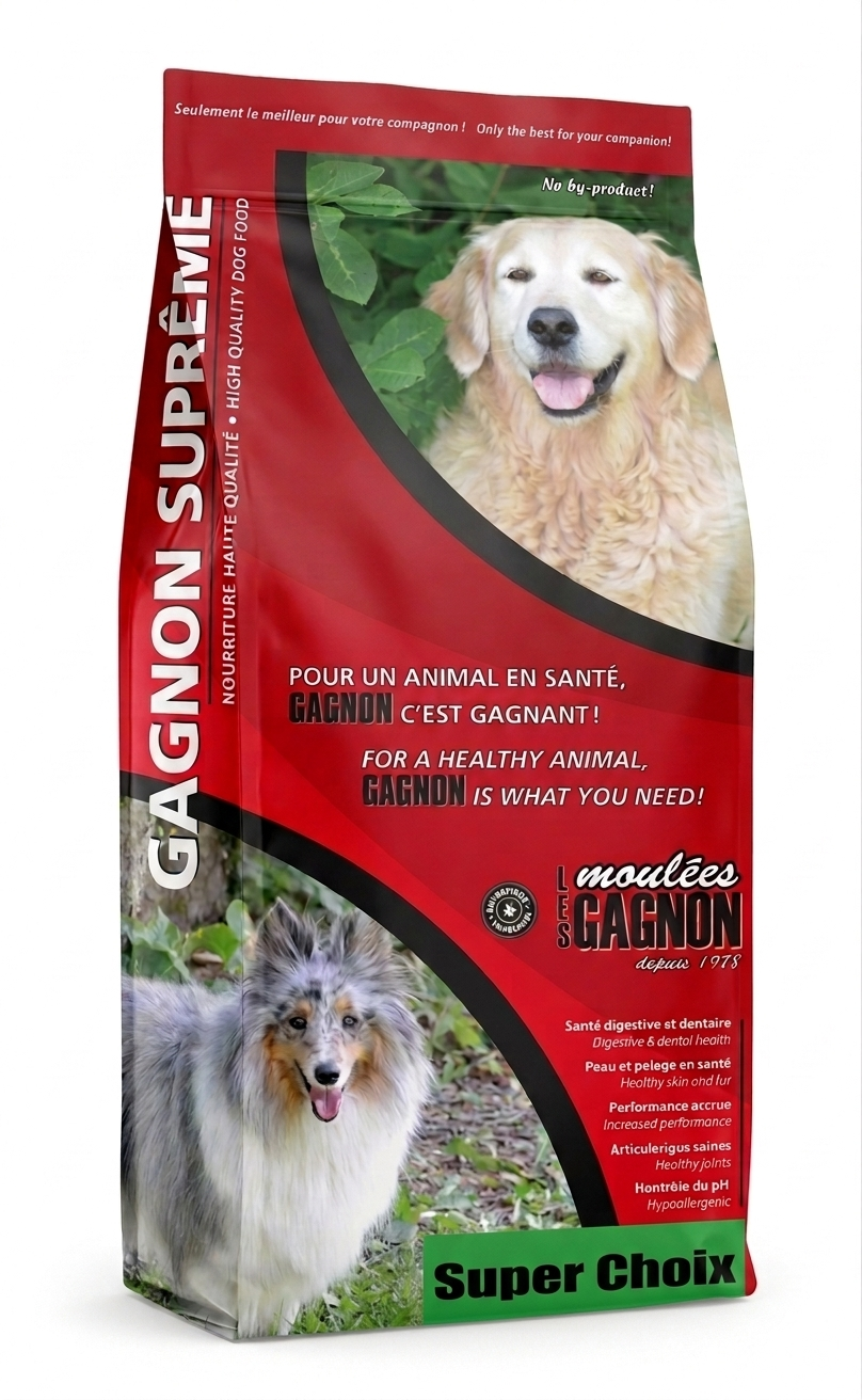 Les Moulées Gagnon Nourriture Pour Chien Super Choix Poulet