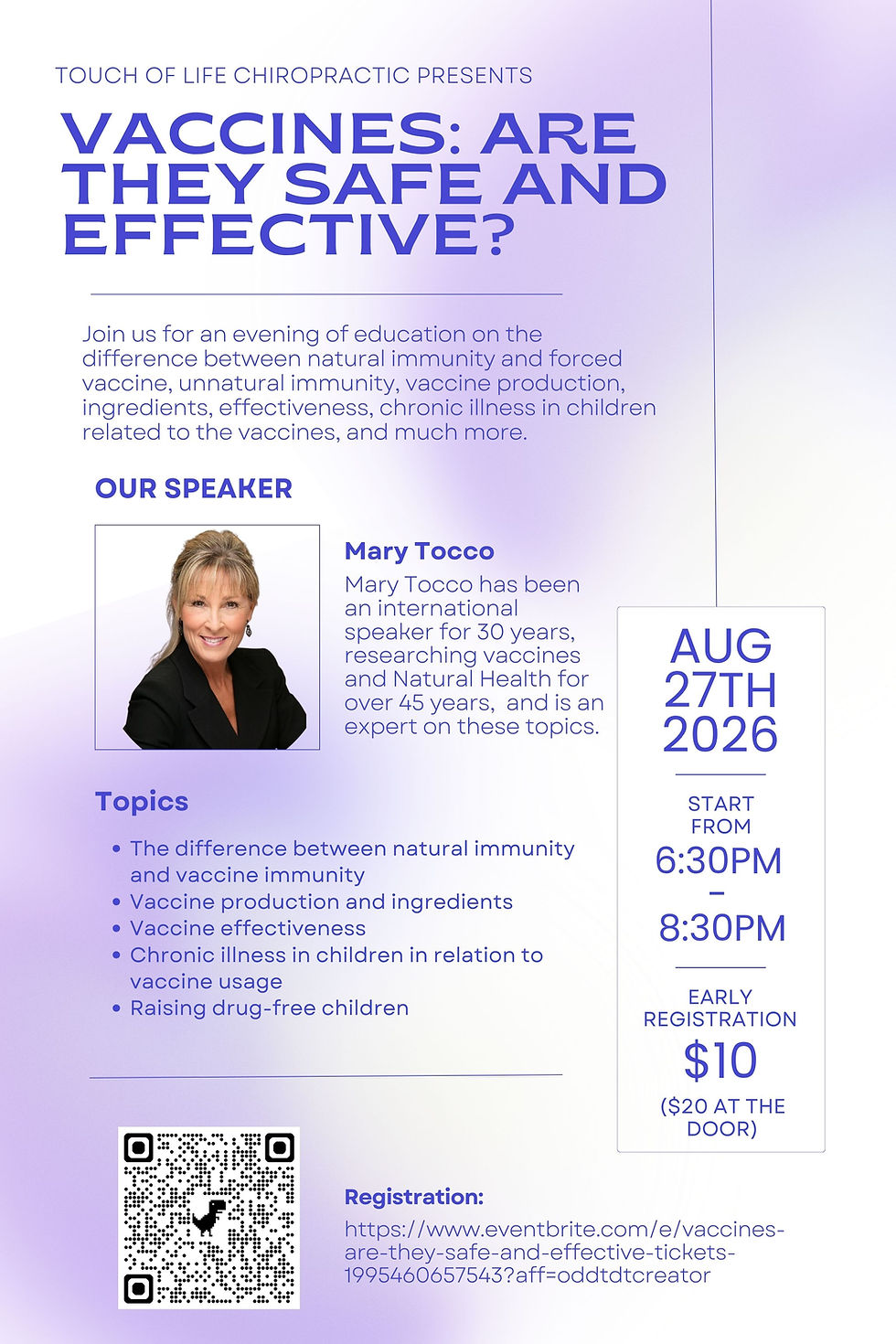 "Vaccines: Are they safe and effective?" Educational Event in Shelby Township