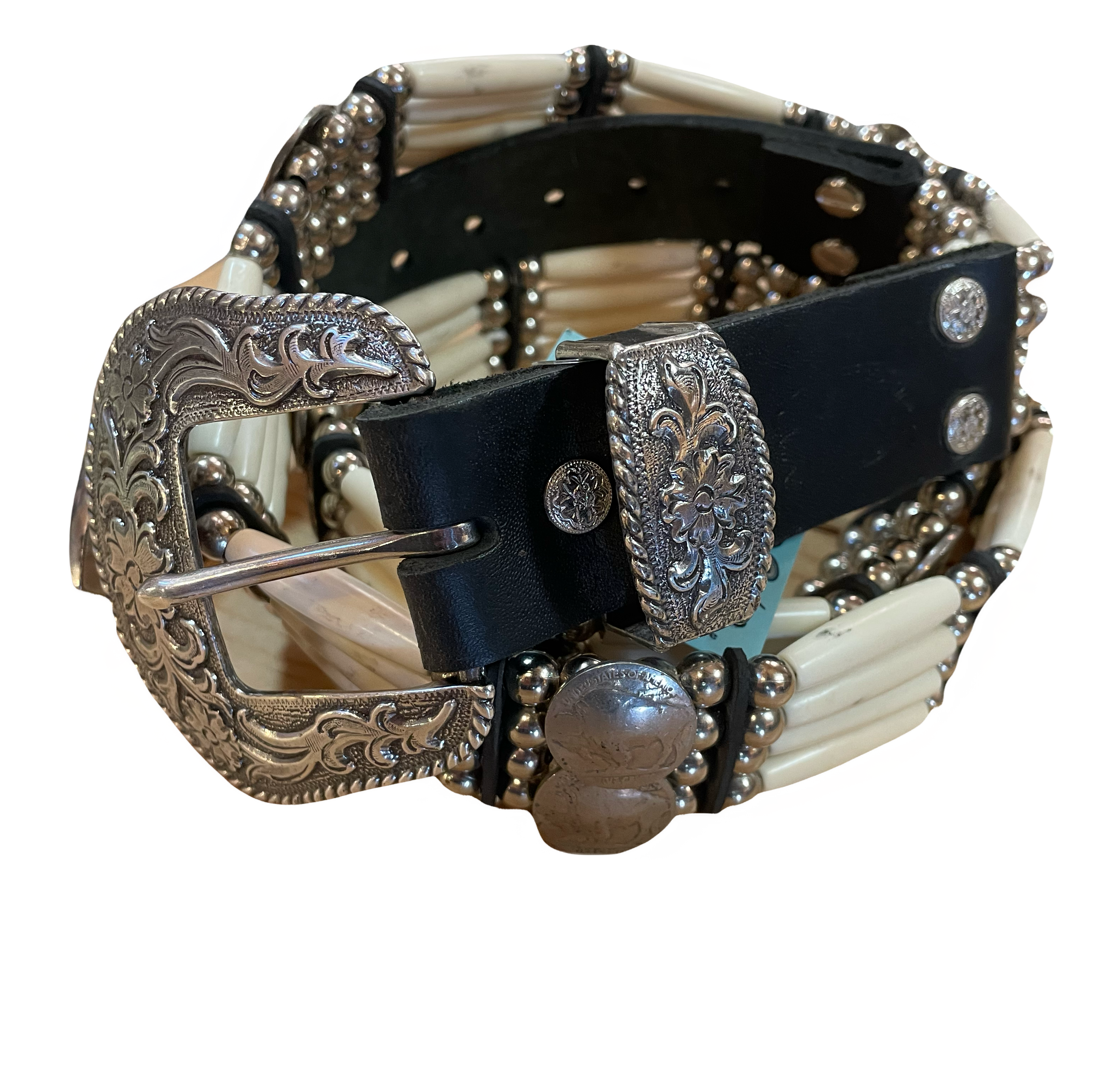 Cactus Mountain 4 Strand Buffalo Nickle Belt