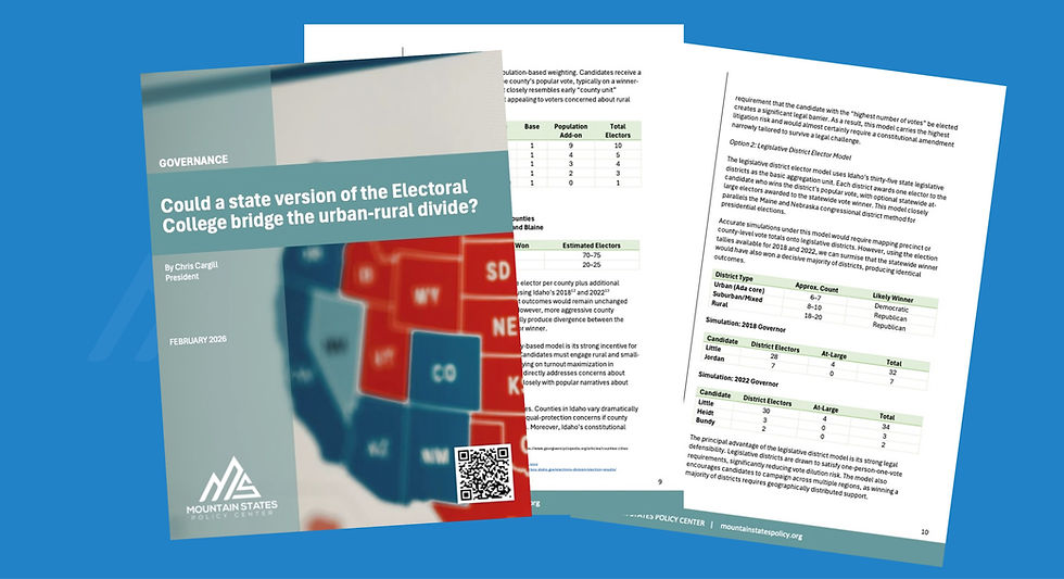 New MSPC study examines whether - and how - states could adopt an Electoral College