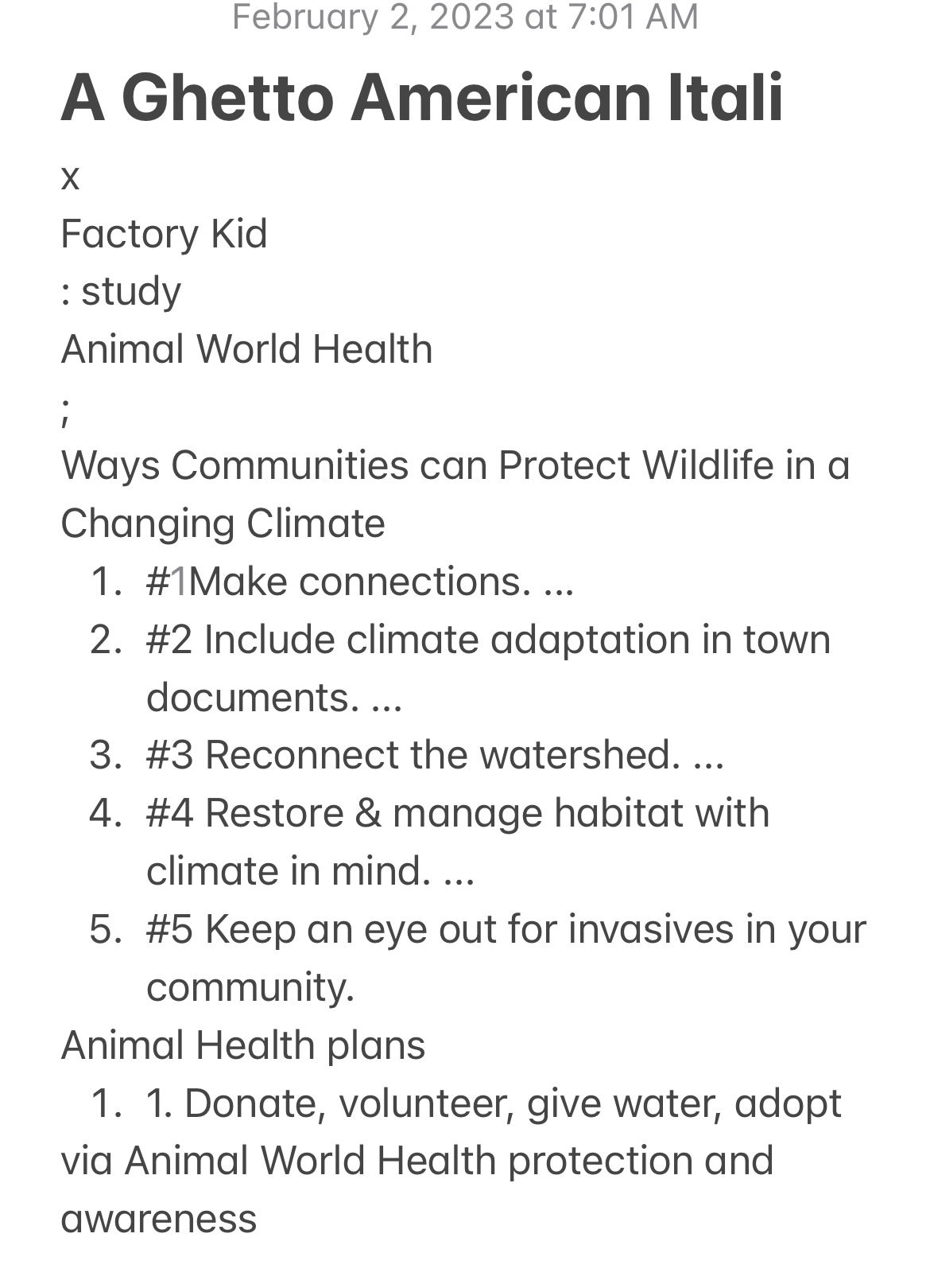 Animal World Health via A Ghetto American Itali x Factory Kid via awareness