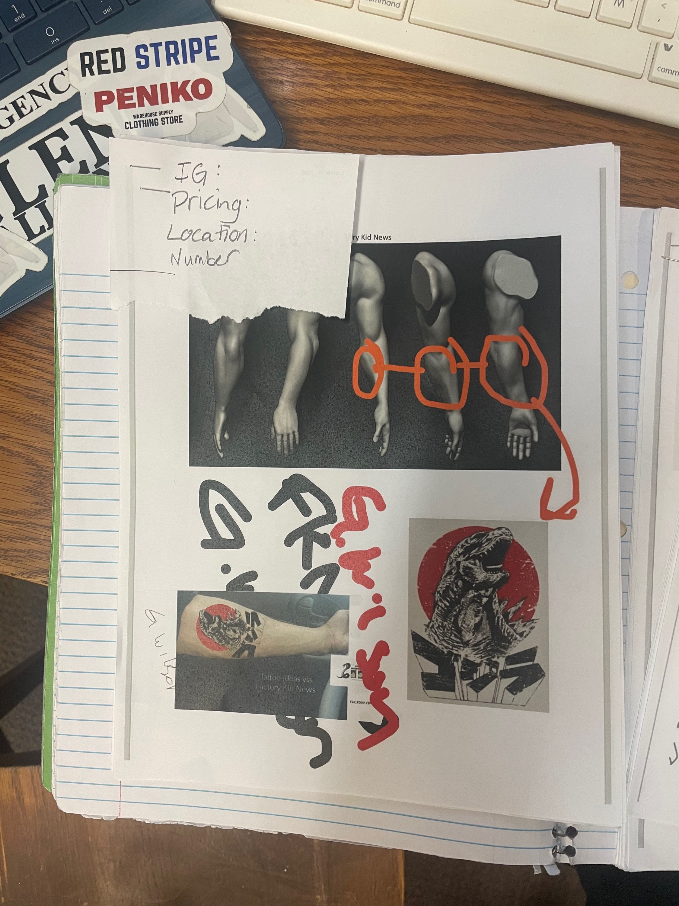 Factory Kid x tattoo ideas via G. Wilson via Factory Kid News 